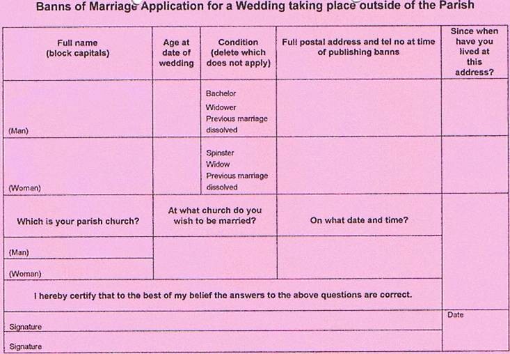 banns definition What is